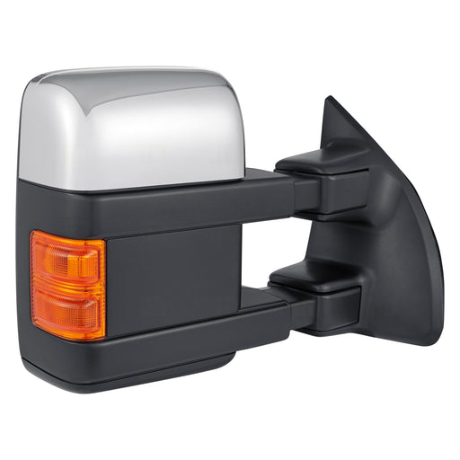 2009-2010 Ford F-250 Super Duty/F-350 Super Duty Passenger Side Door Mirror Pwr Telescoping Pwr-Folding W/O Memory W/Chrome & Covers Assembly - FO1321491-Partify-Painted-Replacement-Body-Parts