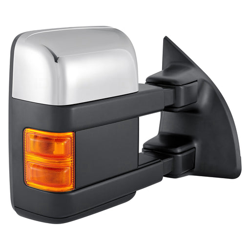 2009-2010 Ford F-250 Super Duty/F-350 Super Duty Passenger Side Door Mirror Pwr Telescoping Pwr-Folding W/Memory W/Chrome & Covers Assembly - FO1321492-Partify-Painted-Replacement-Body-Parts