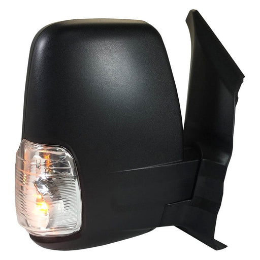 2015-2017 Ford Transit-150/Transit-250/Transit-350/Transit-350 HD Passenger Side Door Mirror Power Heated Short Arm Low Roof Assembly - FO1321549-Partify-Painted-Replacement-Body-Parts