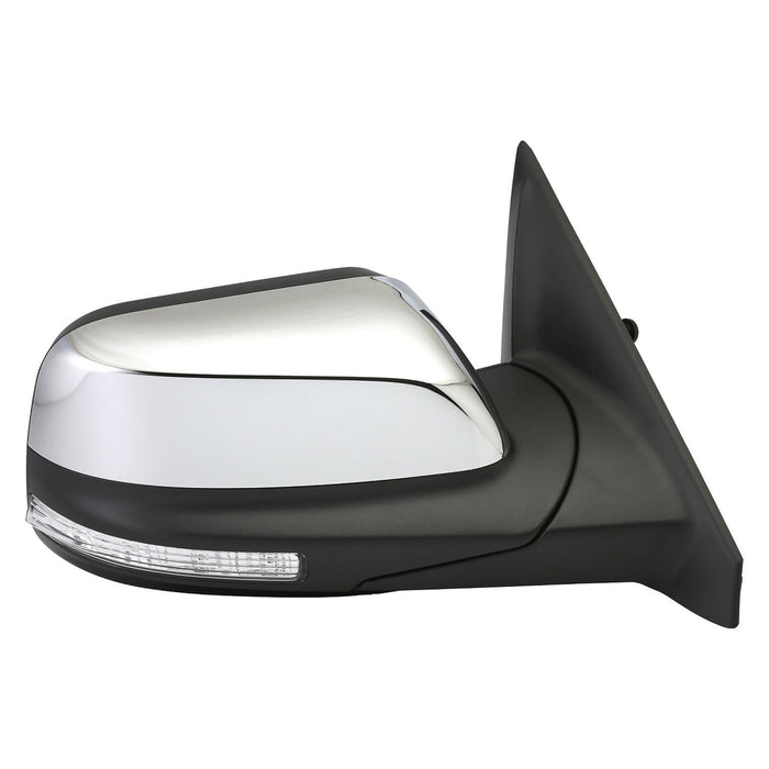 2016-2019 Ford Explorer Passenger Side Door Mirror Satin Chrome From 10-22-15 Assembly - FO1321618-Partify-Painted-Replacement-Body-Parts