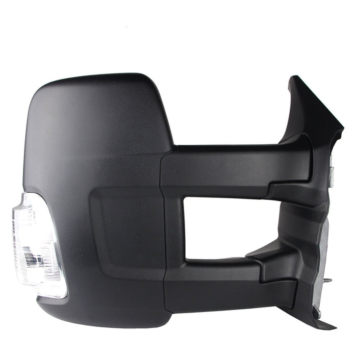 2015-2019 Ford Transit-150/Transit-250/Transit-350/Transit-350 HD Passenger Side Door Mirror Power Long Arm Low Roof Heated Textured Assembly - FO1321627-Partify-Painted-Replacement-Body-Parts