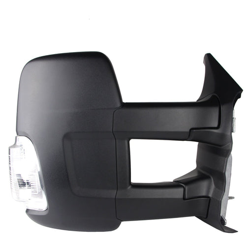 2015-2019 Ford Transit-150/Transit-250/Transit-350/Transit-350 HD Passenger Side Door Mirror Power Long Arm Low Roof Heated Textured Assembly - FO1321627-Partify-Painted-Replacement-Body-Parts