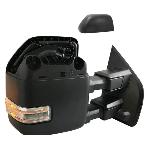 2019-2020 Ford F-150 Passenger Side Door Mirror Pwr Telescoping W/Blind Spot Det W/S/V Camera Text/Chrome Cap Assembly - FO1321642-Partify-Painted-Replacement-Body-Parts