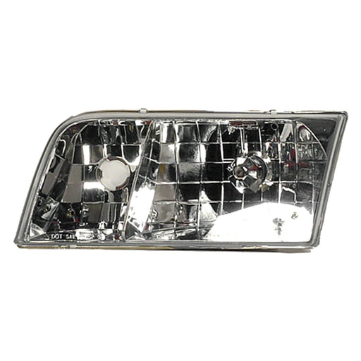 1998-2011 Ford Crown Victoria Driver Side Headlight Assembly W/O Bulbs Or Sockets Replacement Lens Design Composite - FO2502200-Partify-Painted-Replacement-Body-Parts