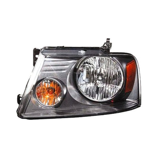 2007-2008 Ford F-150 Driver Side Headlight Assembly (New Style) W/Shadow Gray Trim Composite - FO2502248-Partify-Painted-Replacement-Body-Parts