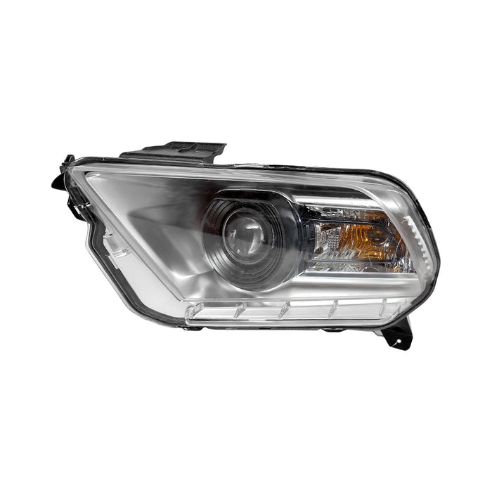 2010-2012 Ford Mustang Base/Shelby GT500 Driver Side Headlight Assembly Bi-Xenon Composite - FO2502279-Partify-Painted-Replacement-Body-Parts