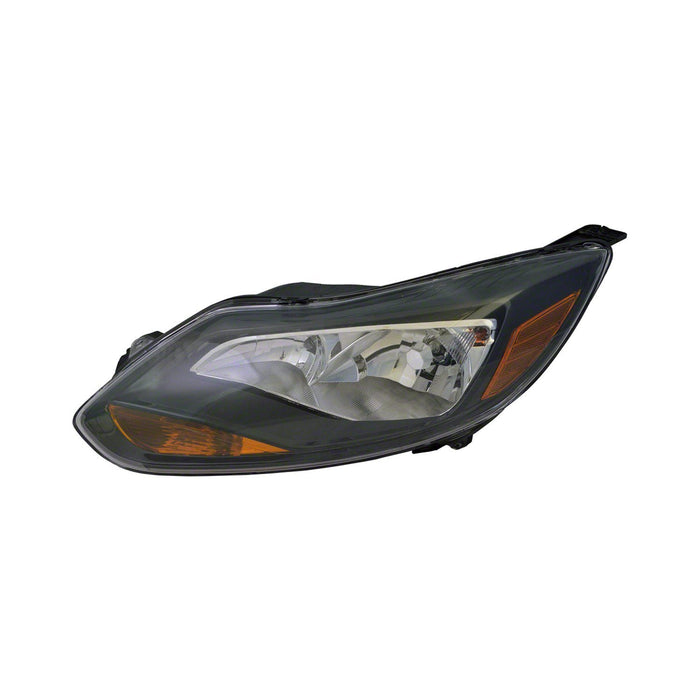 2012-2014 Ford Focus Titanium/Titanium Plus Driver Side Headlight Assembly Composite Hatchback/Sedan - FO2502299-Partify-Painted-Replacement-Body-Parts