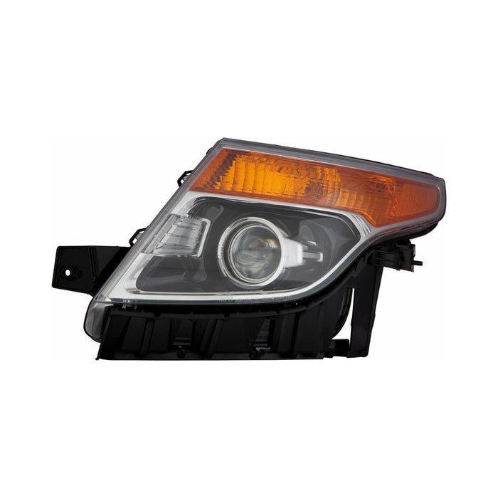 2013-2015 Ford Police Interceptor Utility Driver Side Headlight Assembly W/O Strobe Lamp Composite - FO2502328-Partify-Painted-Replacement-Body-Parts