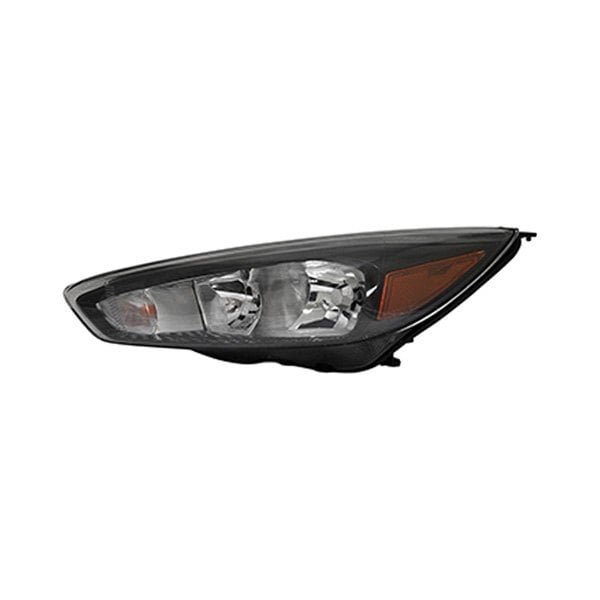 2015-2018 Ford Focus Driver Side Headlight Assembly Halogen W/O Signature Lighting Bezel Bulb Drl Composite - FO2502337-Partify-Painted-Replacement-Body-Parts