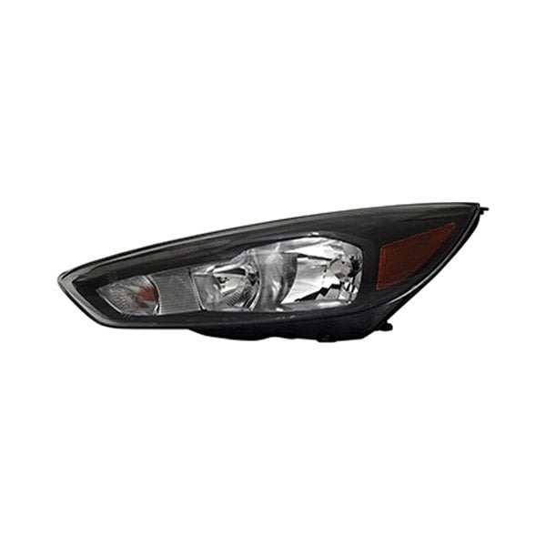 2015-2018 Ford Focus Driver Side Headlight Assembly Halogen Bezel W/Signature Lighting Led Drl Composite - FO2502338-Partify-Painted-Replacement-Body-Parts