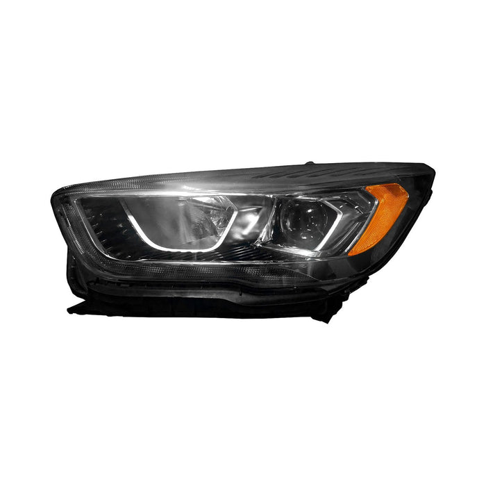 2017-2019 Ford Escape Driver Side Headlight Assembly Halogen W/Signature Lamps W/O Bezel Composite - FO2502351-Partify-Painted-Replacement-Body-Parts
