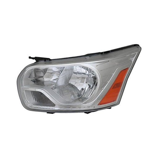 2016-2019 Ford Transit-150/Transit-250/Transit-350/Transit-350 HD Driver Side Headlight Assembly From 9-2-15 W/Chrome Trim Composite - FO2502357-Partify-Painted-Replacement-Body-Parts