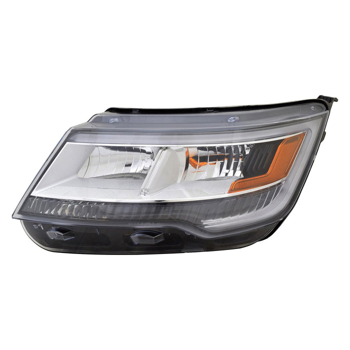 2018-2019 Ford Explorer Base Driver Side Headlight Assembly From 4-4-18 Composite - FO2502389-Partify-Painted-Replacement-Body-Parts