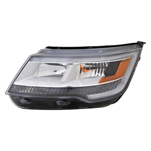 2018-2019 Ford Explorer Base Driver Side Headlight Assembly From 4-4-18 Composite - FO2502389-Partify-Painted-Replacement-Body-Parts