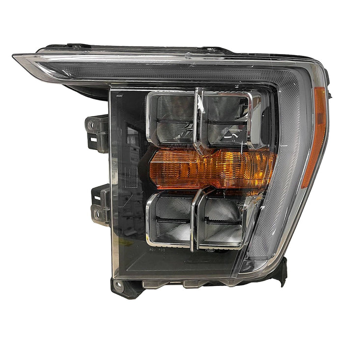 2021-2023 Ford F-150 Driver Side Headlight Assembly Led Fixed W/O Appearance Pkg Composite - FO2502415-Partify-Painted-Replacement-Body-Parts