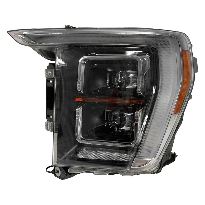 2021-2022 Ford F-150 Driver Side Headlight Assembly Led Dual Projector Composite - FO2502418-Partify-Painted-Replacement-Body-Parts