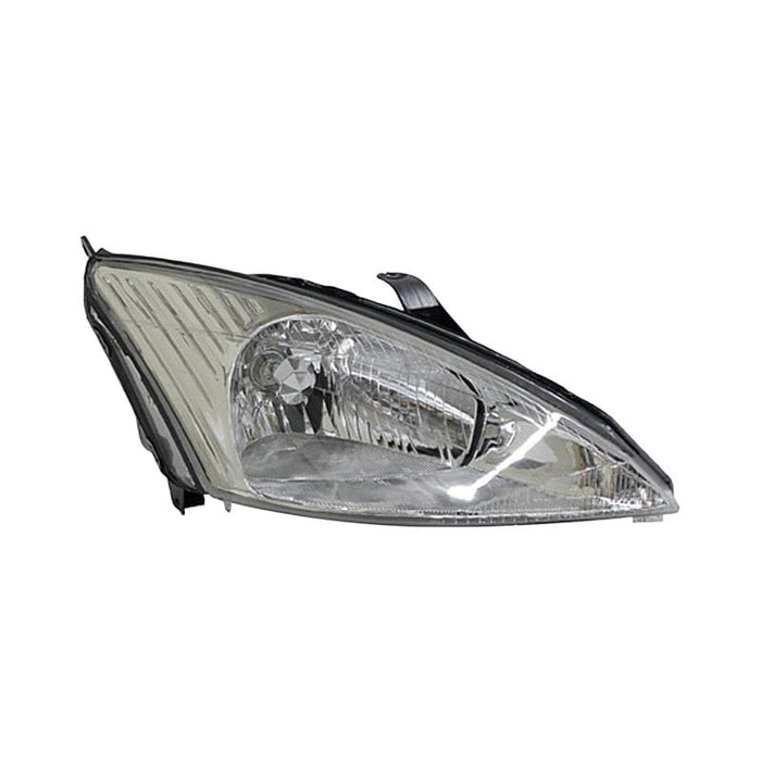 2000-2002 Ford Focus Base/LX/Manual/SE/Sony Limited Edition/ZTS/ZTW/ZX3/ZX5 Passenger Side Headlight Assembly Halogen Composite - FO2503171-Partify-Painted-Replacement-Body-Parts