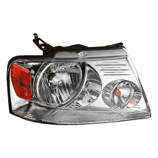 2004-2008 Ford F-150/Lincoln Mark LT Passenger Side Headlight Assembly W/Chrome Trim Composite - FO2503201-Partify-Painted-Replacement-Body-Parts