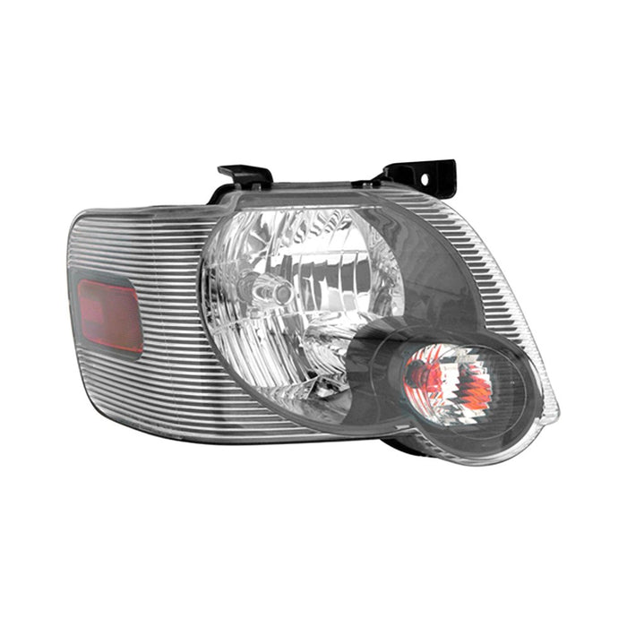 2006-2010 Ford Explorer Passenger Side Headlight Assembly W/Smoke Lens Composite - FO2503230-Partify-Painted-Replacement-Body-Parts
