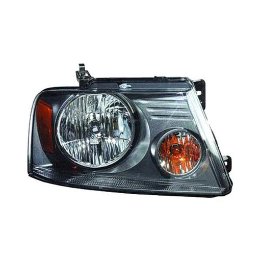 2007-2008 Ford F-150 Passenger Side Headlight Assembly (New Style) W/Shadow Gray Trim Composite - FO2503248-Partify-Painted-Replacement-Body-Parts