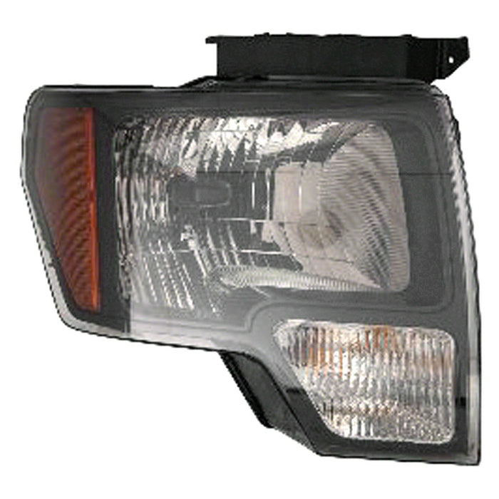 2010-2014 Ford F-150 SVT Raptor Passenger Side Headlight Assembly Trim Composite - FO2503289-Partify-Painted-Replacement-Body-Parts