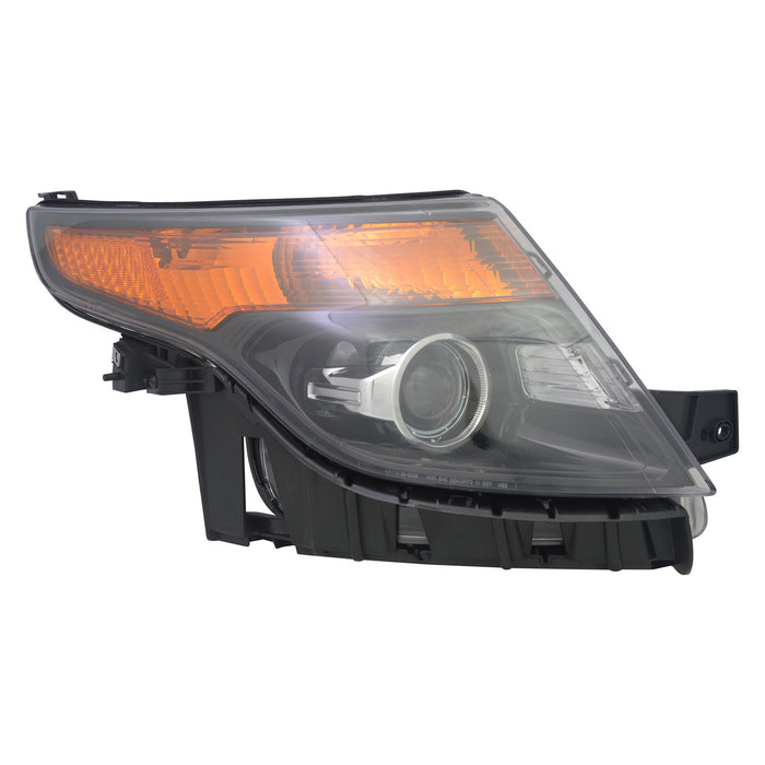 2013-2015 Ford Explorer Sport Passenger Side Headlight Assembly Halogen Composite - FO2503313-Partify-Painted-Replacement-Body-Parts