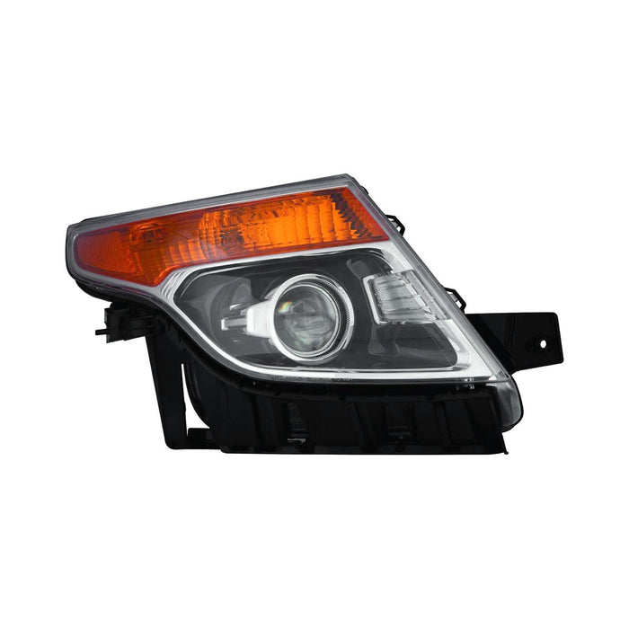 2013-2015 Ford Police Interceptor Utility Passenger Side Headlight Assembly W/O Strobe Lamp Composite - FO2503328-Partify-Painted-Replacement-Body-Parts