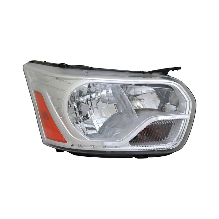 2015-2016 Ford Transit-150/Transit-250/Transit-350/Transit-350 HD Passenger Side Headlight Assembly To 9-2-15 W/Chrome Trim Composite - FO2503329-Partify-Painted-Replacement-Body-Parts