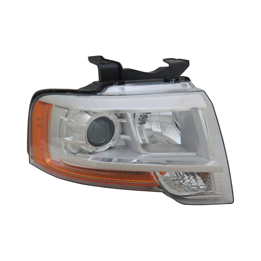 2015-2017 Ford Expedition Passenger Side Headlight Assembly Projector Type Composite - FO2503334-Partify-Painted-Replacement-Body-Parts