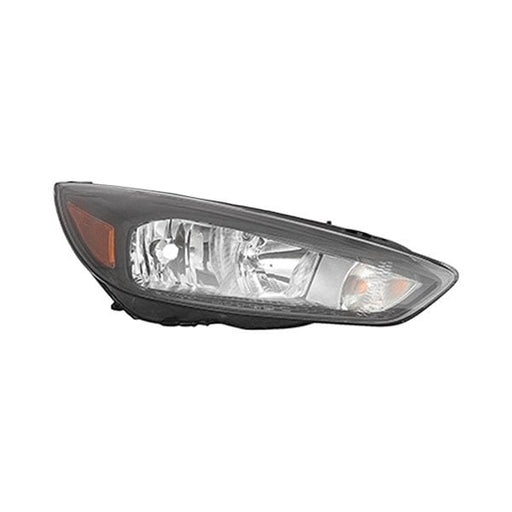 2015-2018 Ford Focus Passenger Side Headlight Assembly Halogen W/O Signature Lighting Bezel Bulb Drl Composite - FO2503337-Partify-Painted-Replacement-Body-Parts