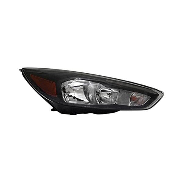 2015-2018 Ford Focus Passenger Side Headlight Assembly Halogen Bezel W/Signature Lighting Led Drl Composite - FO2503338-Partify-Painted-Replacement-Body-Parts