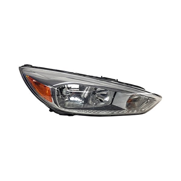 2015-2018 Ford Focus Passenger Side Headlight Assembly Halogen Aluminum Bezel W/O Signature Lighting Bulb Drl Composite - FO2503339-Partify-Painted-Replacement-Body-Parts
