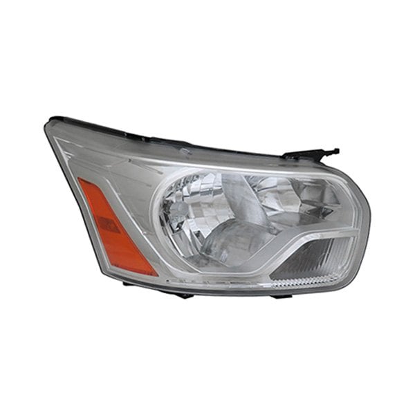 2016-2019 Ford Transit-150/Transit-250/Transit-350/Transit-350 HD Passenger Side Headlight Assembly From 9-2-15 W/Chrome Trim Composite - FO2503357-Partify-Painted-Replacement-Body-Parts