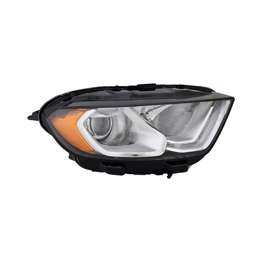 2018-2021 Ford EcoSport Passenger Side Headlight Assembly W/Drl Chrome Bezel Composite - FO2503376-Partify-Painted-Replacement-Body-Parts