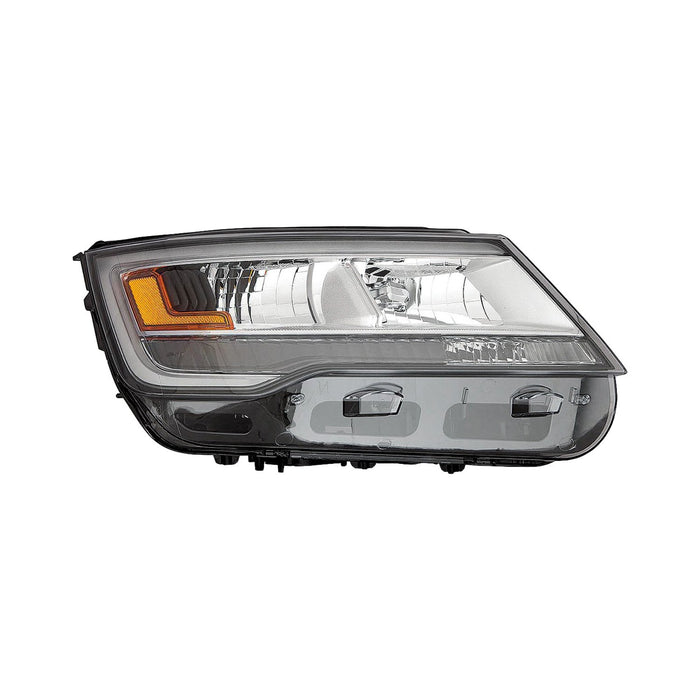 2018-2019 Ford Explorer Limited/Platinum/XLT Passenger Side Headlight Assembly Led W/Signature Lighting From 4-4-18 Assy Composite - FO2503388-Partify-Painted-Replacement-Body-Parts