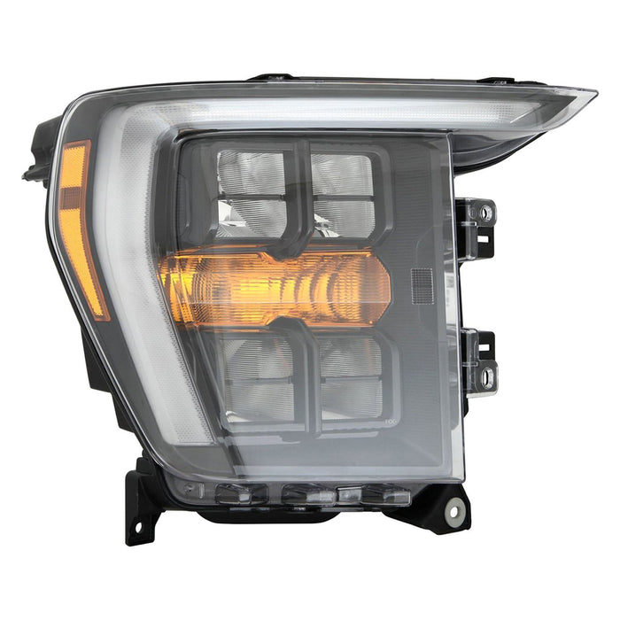 2021-2023 Ford F-150 Passenger Side Headlight Assembly Led W/O Adaptive Lighting W/O Appearance Pkg Composite - FO2503421-Partify-Painted-Replacement-Body-Parts