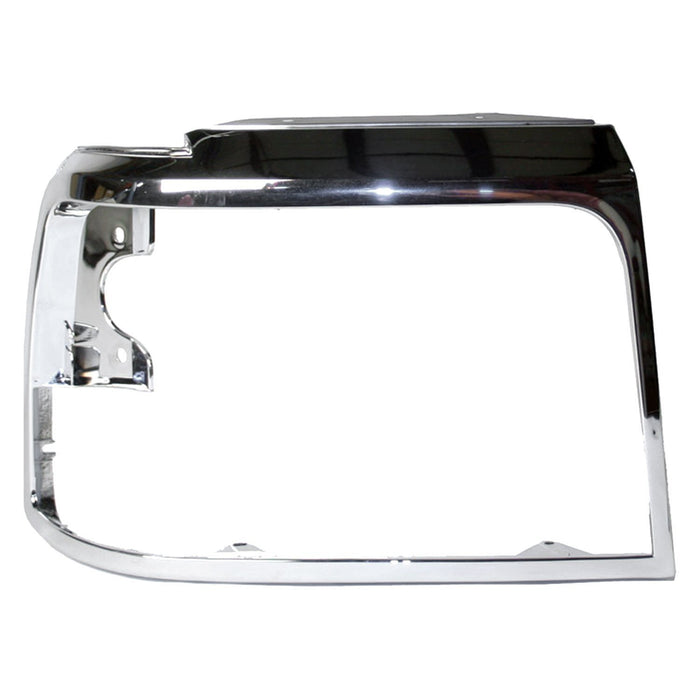 1992-1997 Ford Bronco/F-150 Base/Custom/Eddie Bauer/Lariat/Special/XL/XLT/XLT Lariat Passenger Side Headlight Door Bright - FO2513131-Partify-Painted-Replacement-Body-Parts