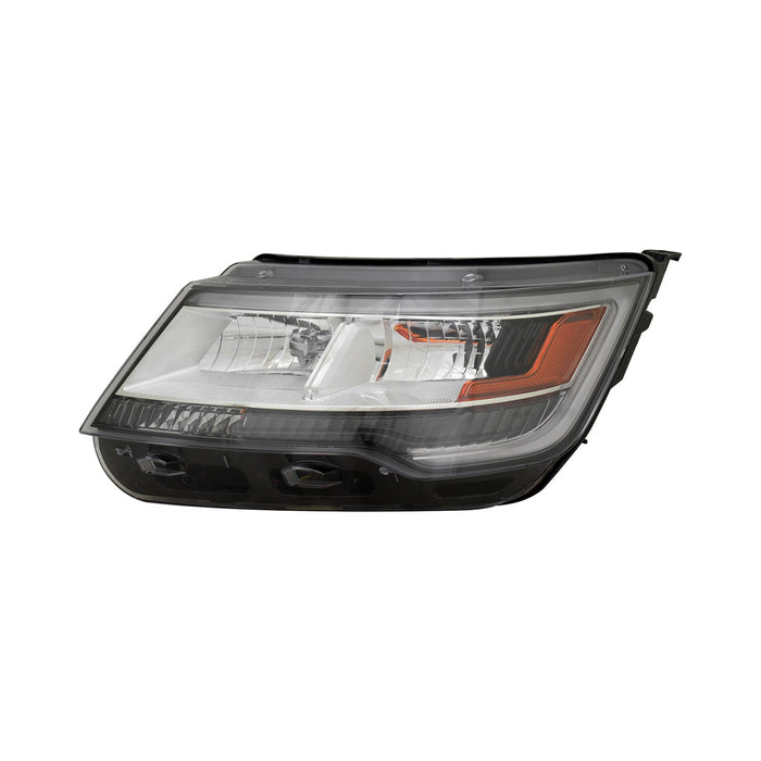 2016-2018 Ford Explorer Limited/Platinum/XLT Driver Side Headlight Lens Housing Hid - FO2518130-Partify-Painted-Replacement-Body-Parts
