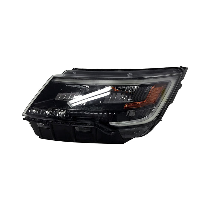 2016-2018 Ford Police Interceptor Utility Driver Side Headlight Lens Housing Hid Wig-Wag - FO2518144-Partify-Painted-Replacement-Body-Parts