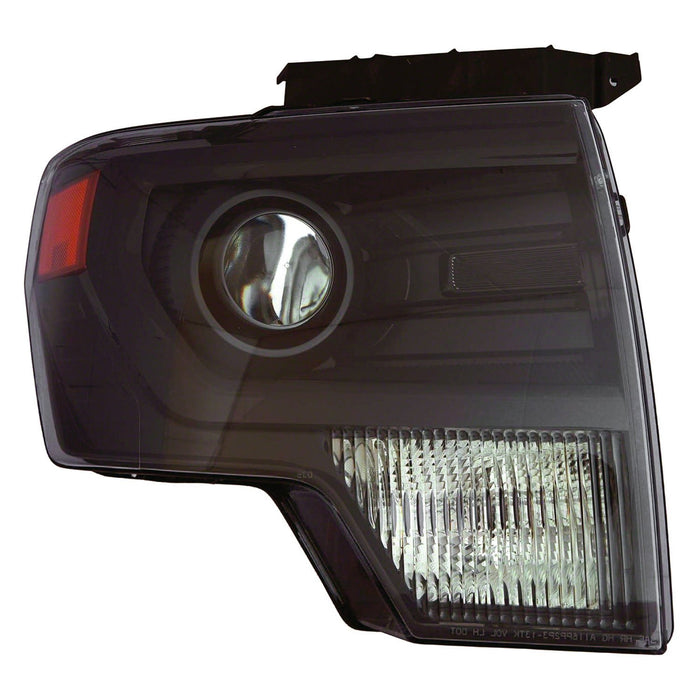 2013-2014 Ford F-150 Passenger Side Headlight Lens Housing Hid Trim - FO2519121-Partify-Painted-Replacement-Body-Parts