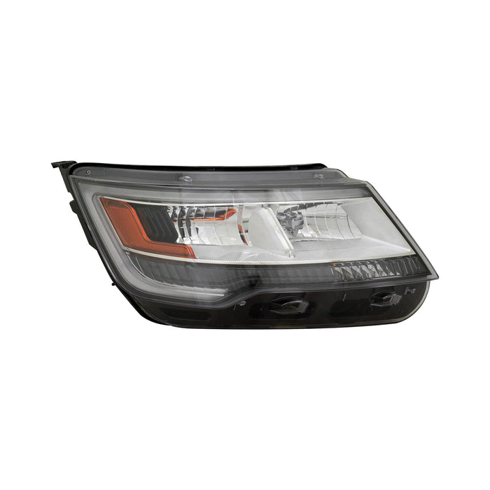 2016-2018 Ford Explorer Limited/Platinum/XLT Passenger Side Headlight Lens Housing Hid - FO2519130-Partify-Painted-Replacement-Body-Parts
