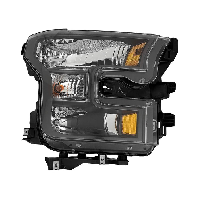 2016-2017 Ford F-150 Passenger Side Headlight Lens Housing Halogen W/Special Edition Pkg Bezel Crew Cab Pickup/Extended Cab Pickup - FO2519140-Partify-Painted-Replacement-Body-Parts