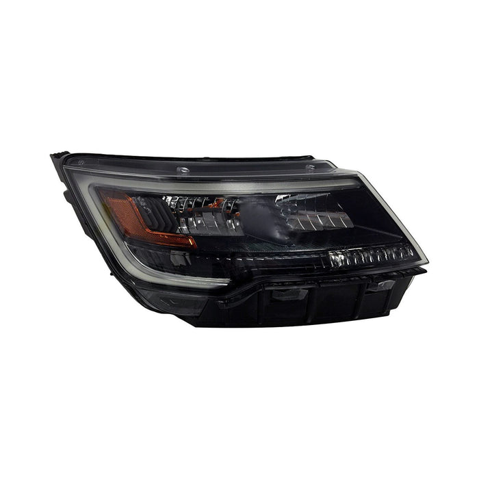 2016-2018 Ford Police Interceptor Utility Passenger Side Headlight Lens Housing Hid Wig-Wag - FO2519144-Partify-Painted-Replacement-Body-Parts