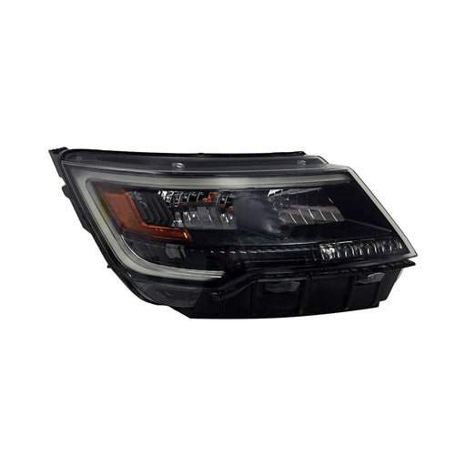 2016-2018 Ford Police Interceptor Utility Passenger Side Headlight Lens Housing Hid Wig-Wag - FO2519144-Partify-Painted-Replacement-Body-Parts