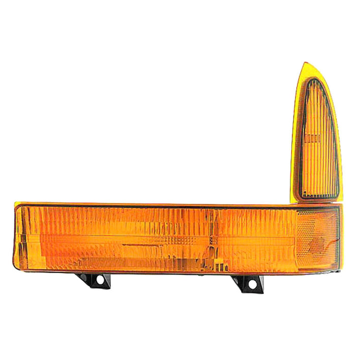 1999-2002 Ford Excursion/F-250 Super Duty/F-350 Super Duty Driver Side Parking Light Assembly Park/Signal Combination W/O No Boundaries Package - FO2520141-Partify-Painted-Replacement-Body-Parts