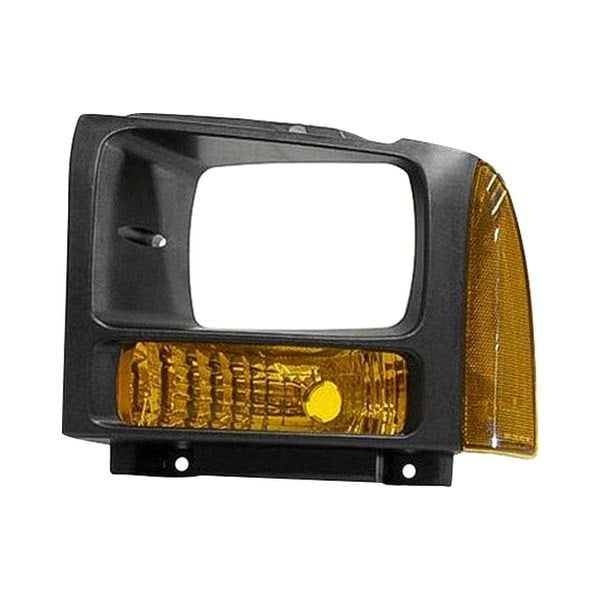 2005 Ford F-250 Super Duty/F-350 Super Duty Driver Side Parking Light Assembly W/O Bulbs & Sockets Grey Bezel - FO2520182-Partify-Painted-Replacement-Body-Parts