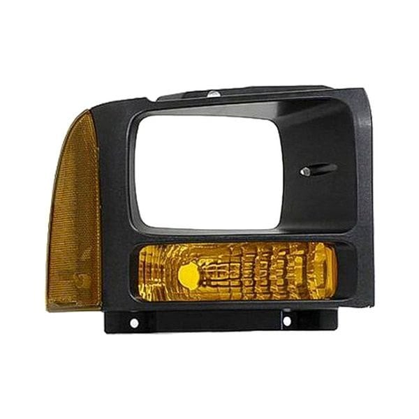 2005 Ford F-250 Super Duty/F-350 Super Duty Passenger Side Parking Light Assembly W/O Bulbs & Sockets Grey Bezel - FO2521182-Partify-Painted-Replacement-Body-Parts