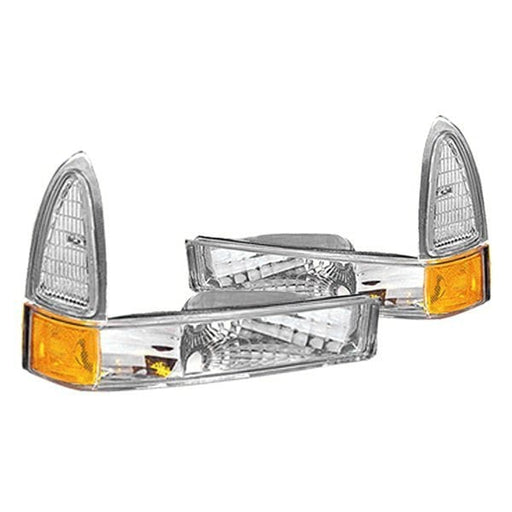 1999-2003 Ford Excursion/F-250 Super Duty/F-350 Super Duty Parking Light Set Park/Marker Combination Diamond Design - FO2522105-Partify-Painted-Replacement-Body-Parts