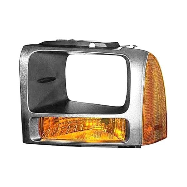 2006-2007 Ford F-250 Super Duty/F-350 Super Duty Driver Side Parking Light Lens/Housing W/O Bulbs & Sockets Bezel - FO2526104-Partify-Painted-Replacement-Body-Parts