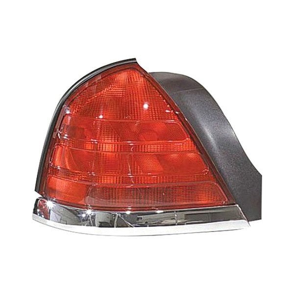 1999-2005 Ford Crown Victoria Driver Side Tail Light Assembly W/2 Bulb Lamp W/Bright Molding - FO2800176-Partify-Painted-Replacement-Body-Parts